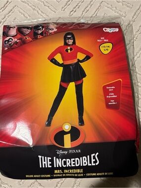 The Incredibles Mrs. Incredible Kids Costume - Red & Black